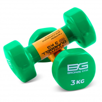 Гантели для аэробики виниловые BRONZE GYM FA-VD3 3 кг (пара)