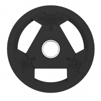 Диск олимпийский обрезиненный BRONZE GYM BGPLR150 15 кг