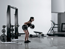 Силовая стойка TECHNOGYM Rack Personal MD15KB с набором грифов и дисков (черная)