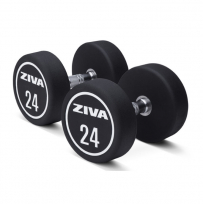 Гантели уретановые ZIVA ZXP-DBPU-8638-GYWT 18 кг (пара)