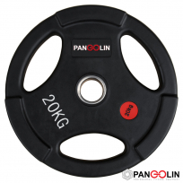 Чёрные обрезиненные олимпийские диски Quantum Fitness QWP01 (Pangolin Fitness WP074B) 20 кг