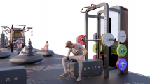 Силовой комплекс со встроенной системой хранения DESIRE FITNESS Gym Portal