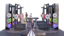 Силовой комплекс со встроенной системой хранения DESIRE FITNESS Gym Portal