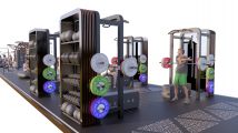 Силовой комплекс со встроенной системой хранения DESIRE FITNESS Gym Portal